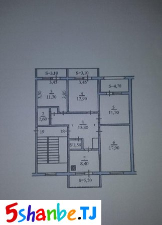 4-комн. квартира, 2 этаж, 80 м², 13 мкр - Худжанд, Согдийская область